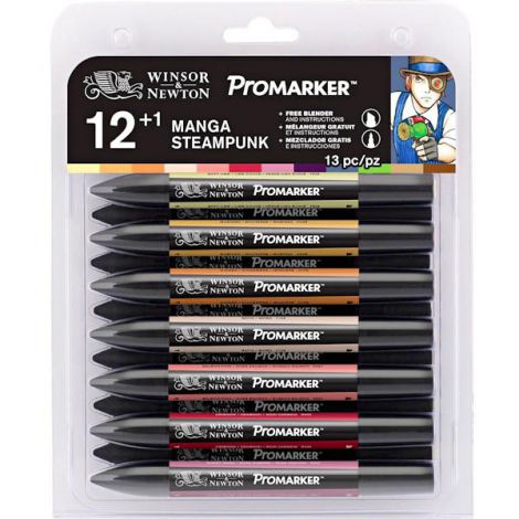 Zestaw Promarkerów Winsor&Newton, 13szt Manga Steampunk - 2